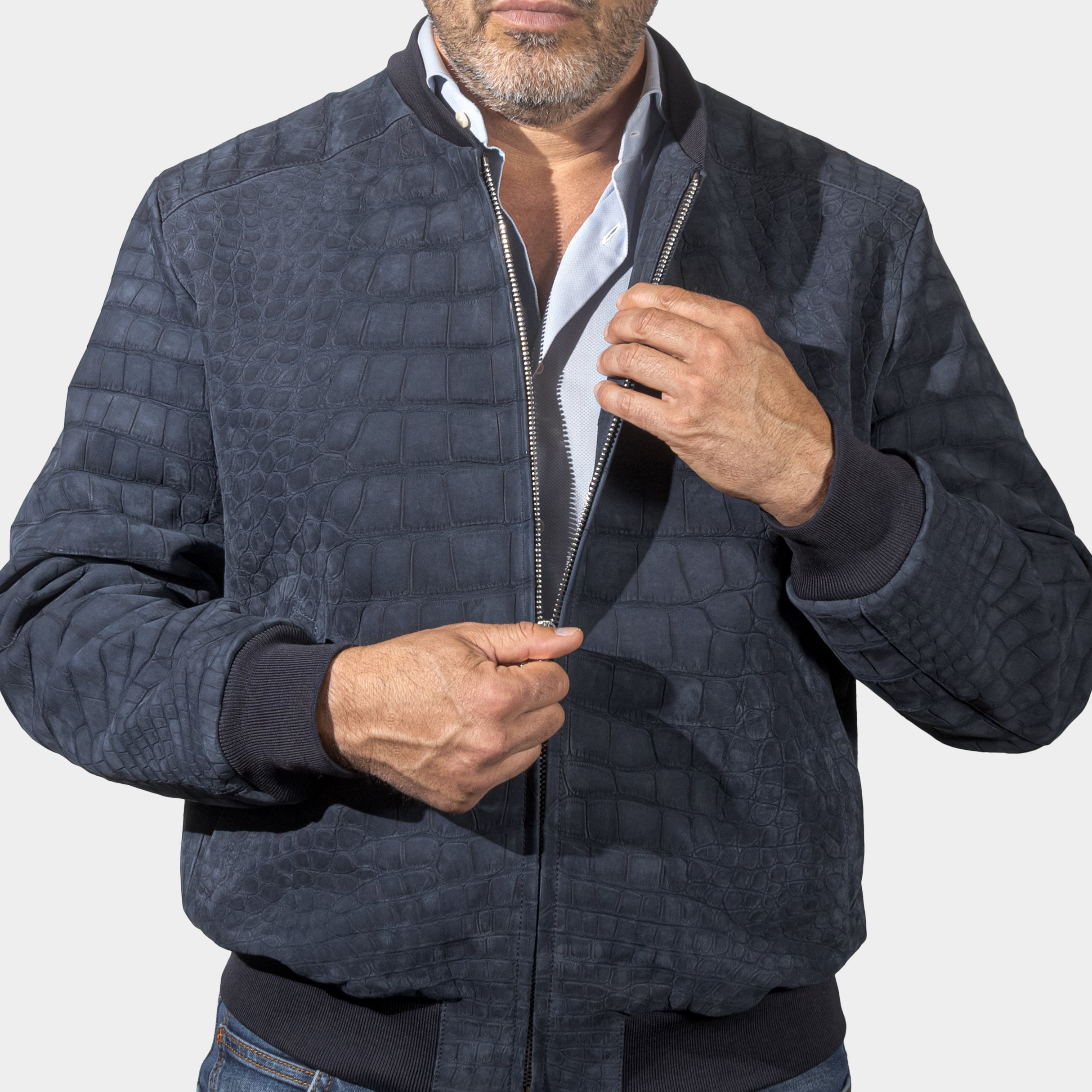 Bespoke crocodile leather jacket, handmade in Italy – Elitter Milano