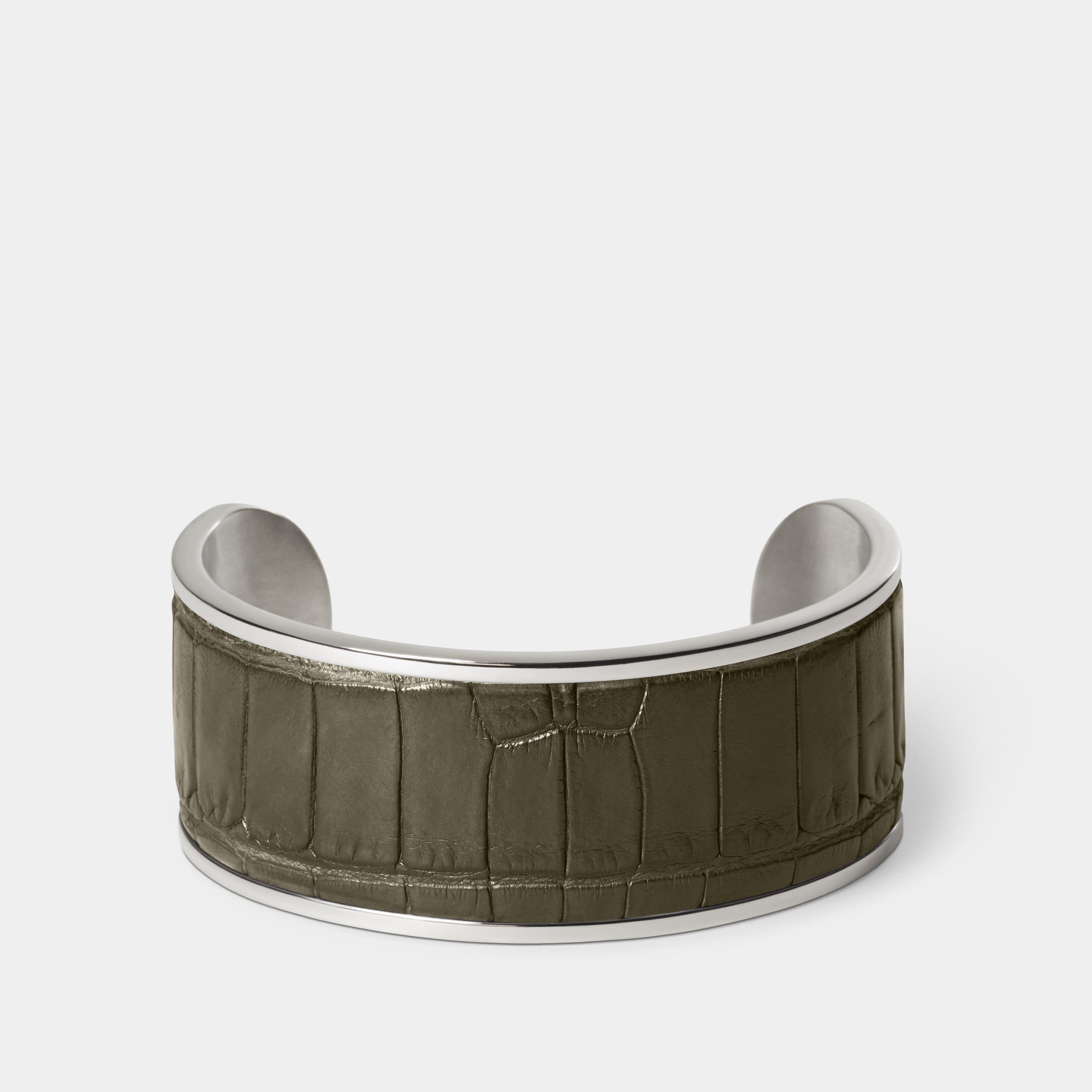PURUM Big — Luxury Crocodile Leather Bracelet | Elitter Milano