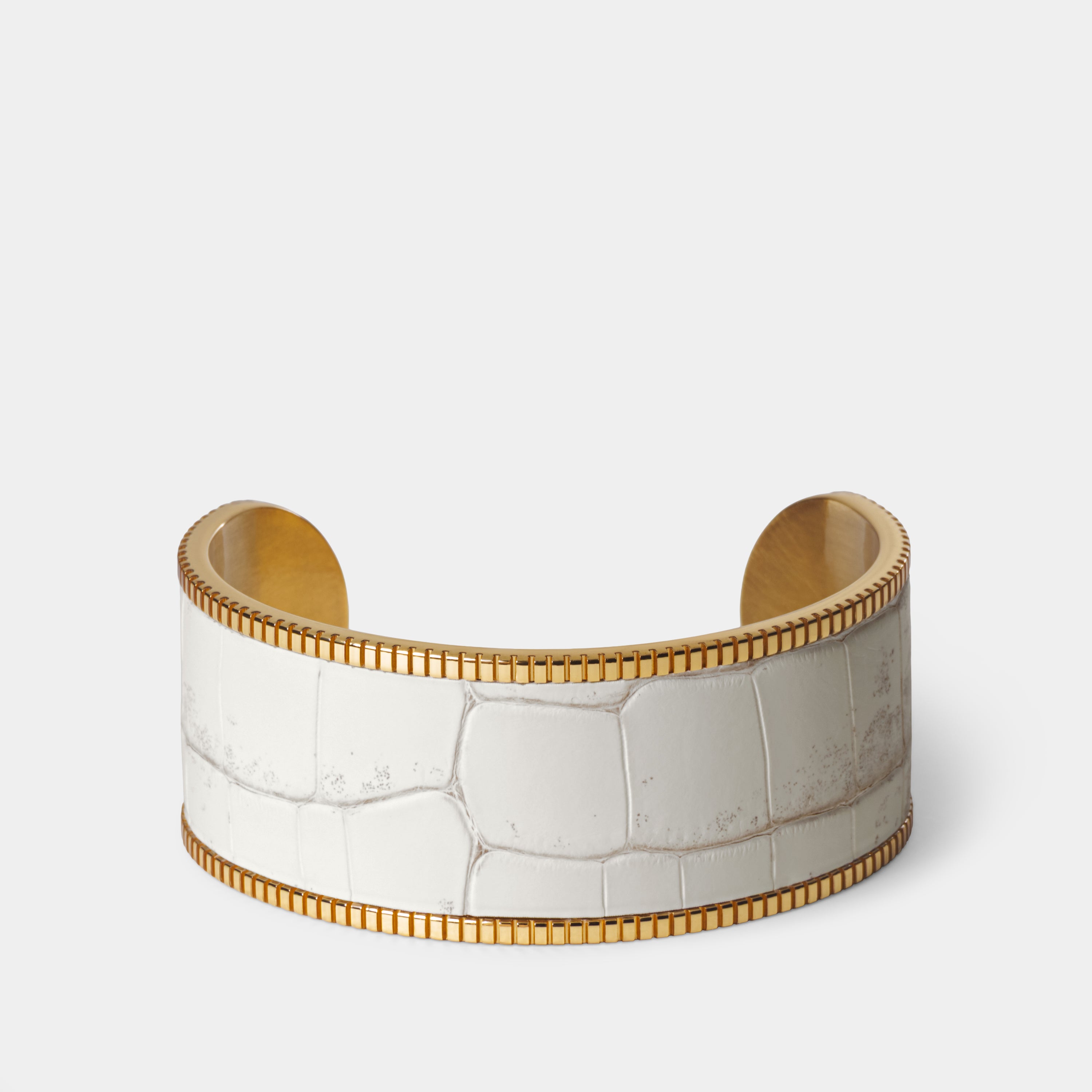 Luxury Crocodile Leather Bracelet — SIGNUM Big, Elitter Milano |